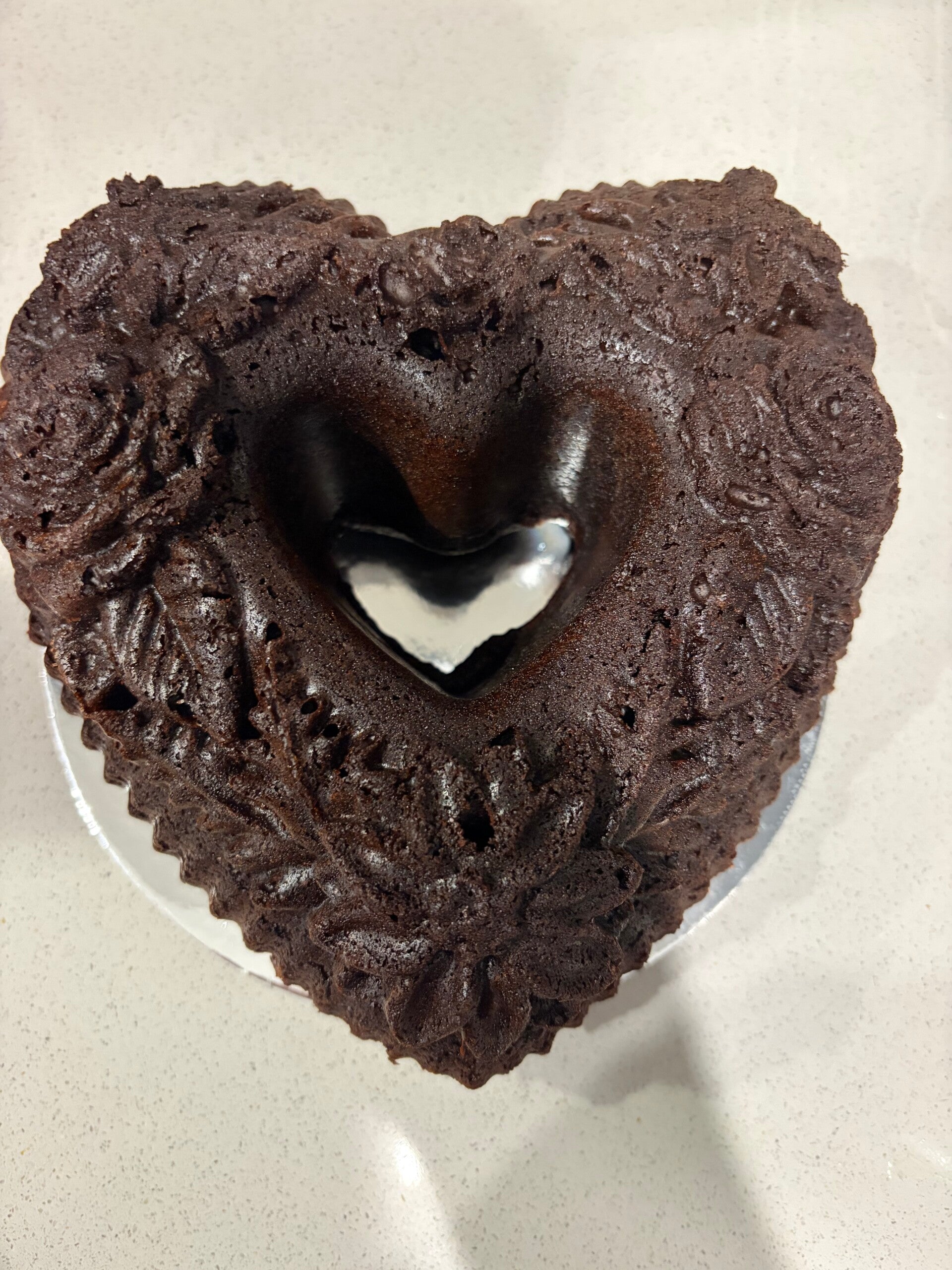 Whimsy Decorative Cake Bundts Collection | Chocolate Floral Sweetheart Bundt | $40 (No Icing)