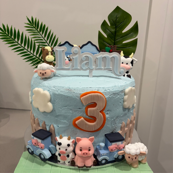 NEW | Whimsy Countryside Farm Celebration Cake | $400 (10x4 inches)