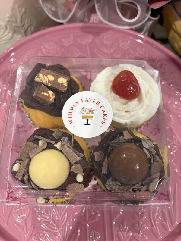Whimsy Orbs & Honey Comb Cupcakes — Pack of 4 | $30
