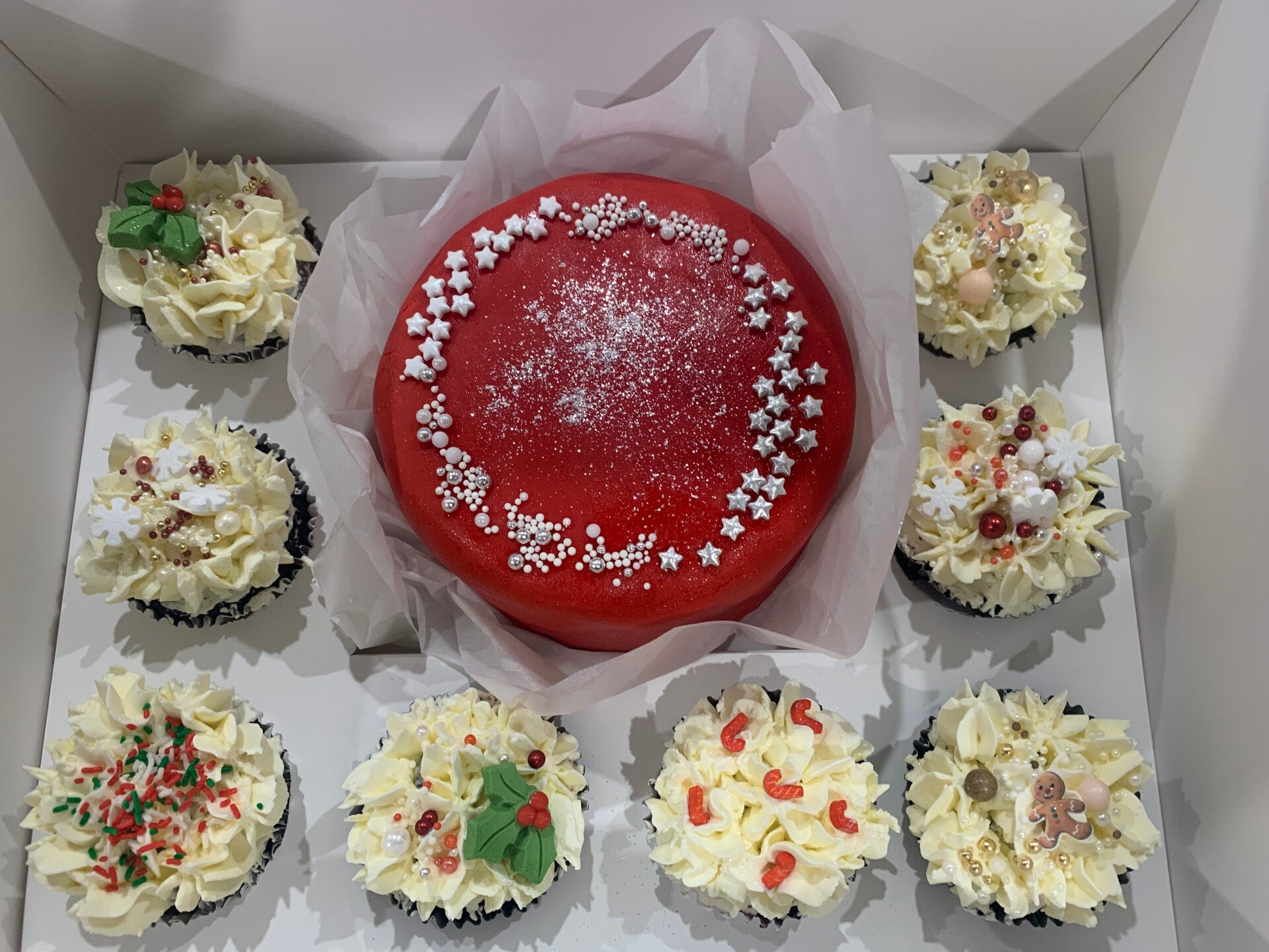 Whimsy Fruit Cake & Cupcake Box