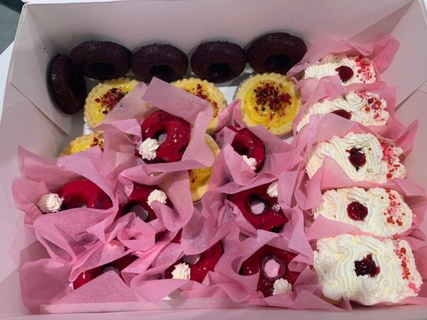 The New Whimsy Cherry Orchard Morning Tea Box | $100 | Caters for 15-20 people