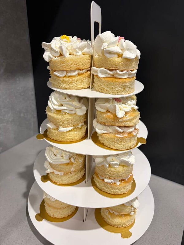 Whimsy High Tea Boutique Collection | High Tea Takeaway Treat Stand | 16 Boutique 2 layer cakes $120