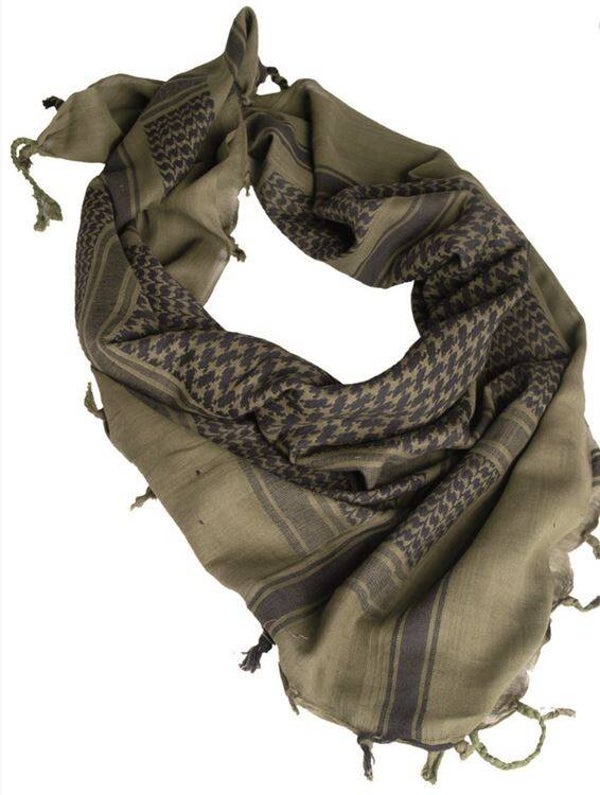 Mil-Tec Shemagh Scarf / Sjaal OD-Zwart