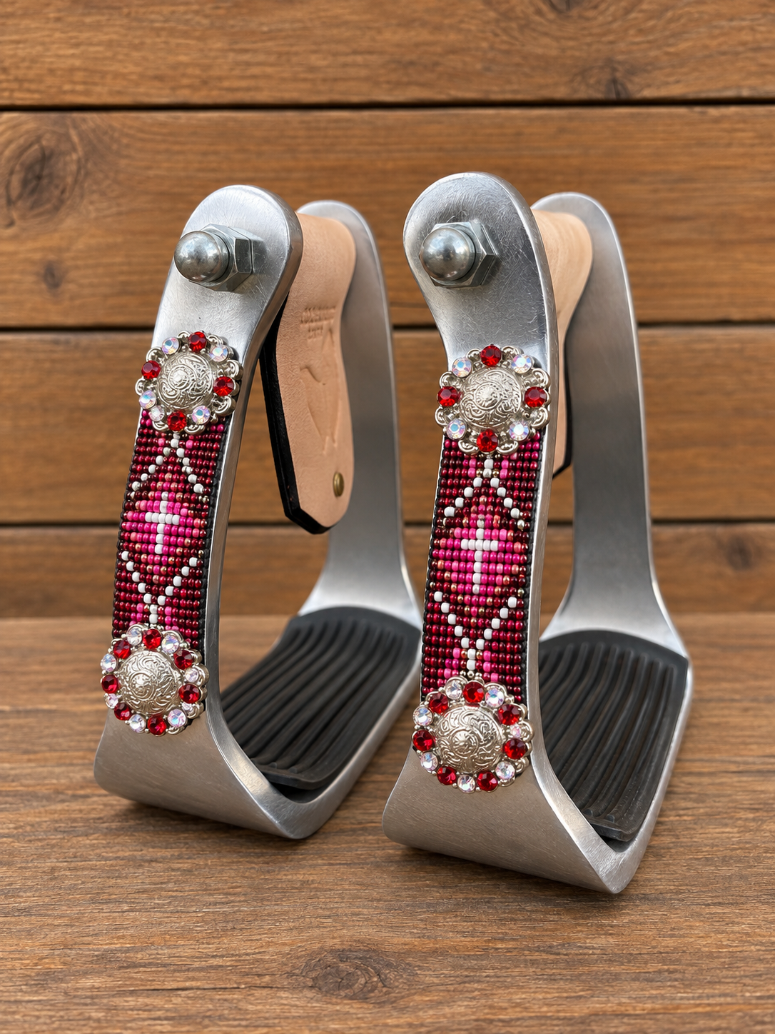 Western stirrup pink/bordeaux