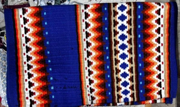 Blanket blue/orange