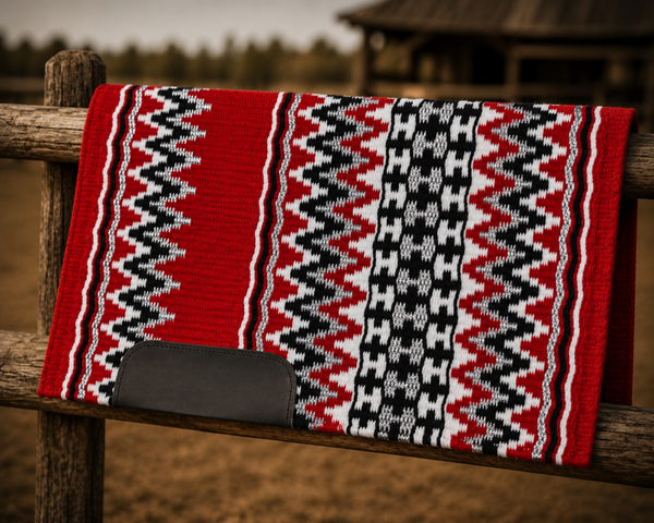 Blanket bordeaux/turquoise