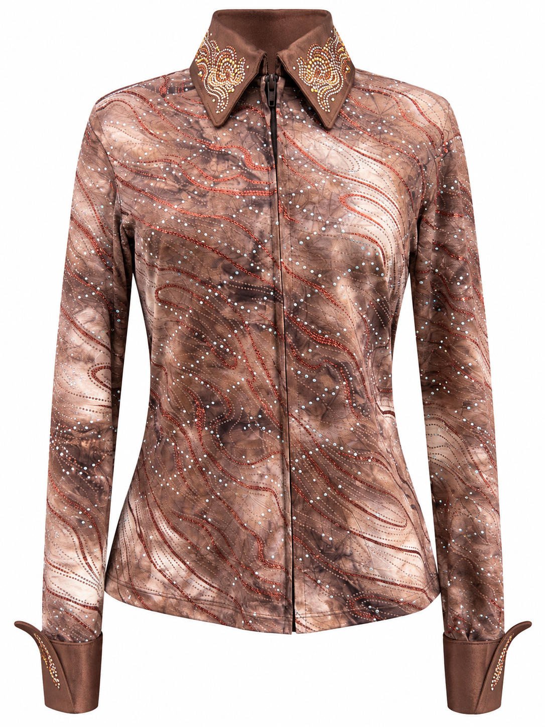 Showblouse bronze - M