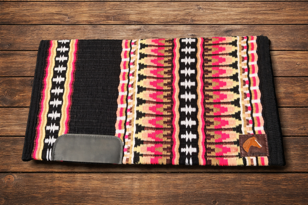 Blanket pink/yellow/gold