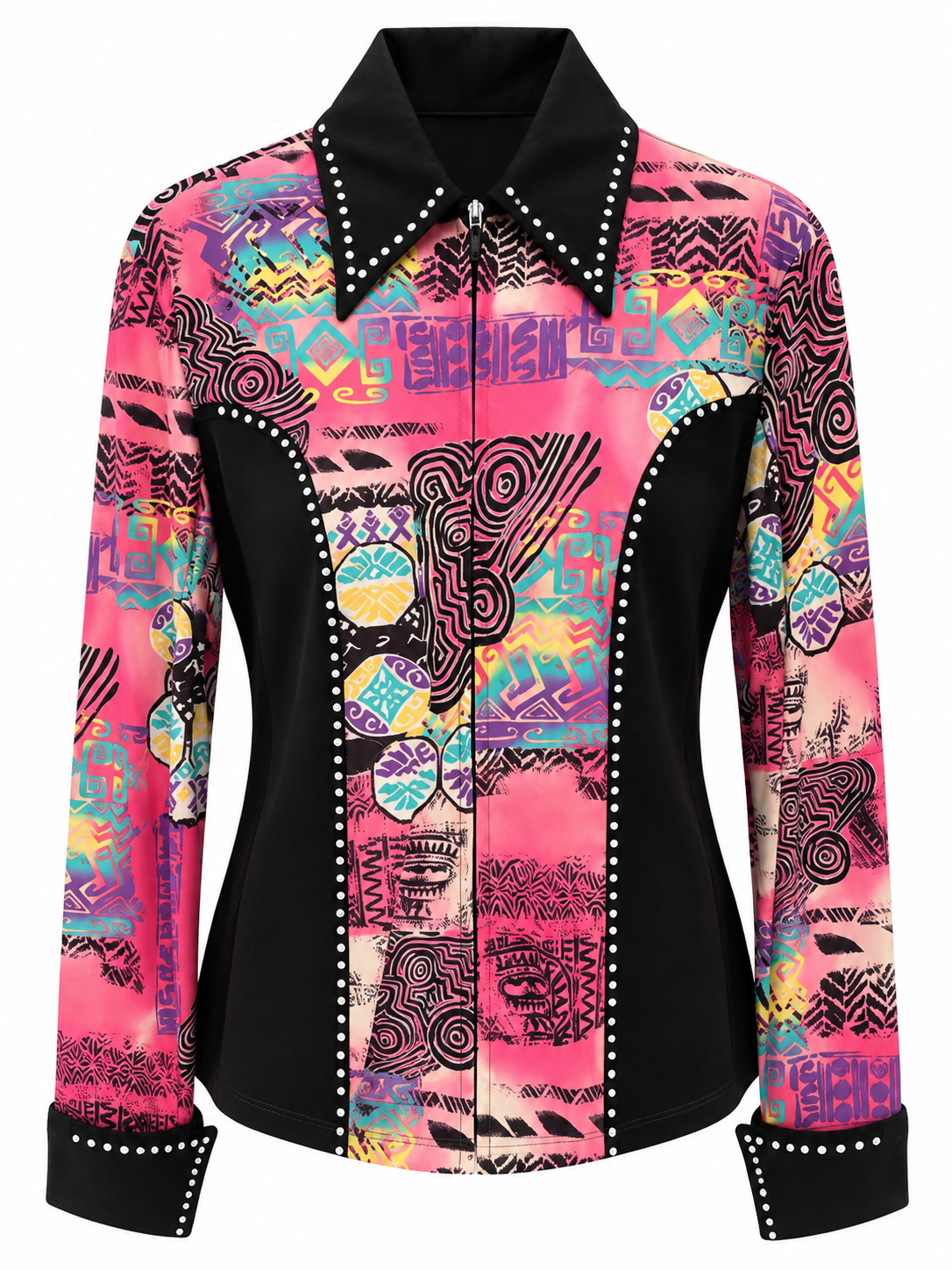 Showblouse Pink Rodeo - XXL