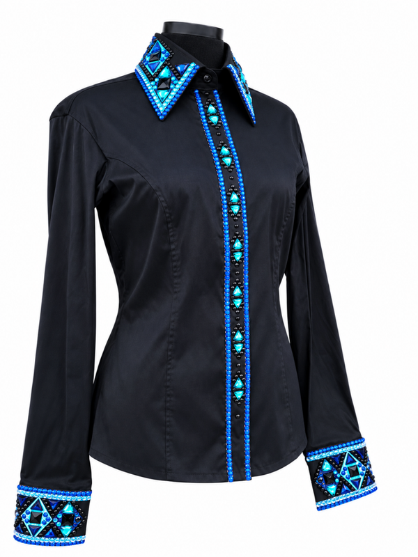 Showblouse blue/turquoise