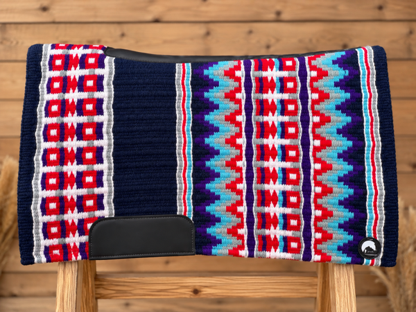 2 in 1 woolpad blue/red
