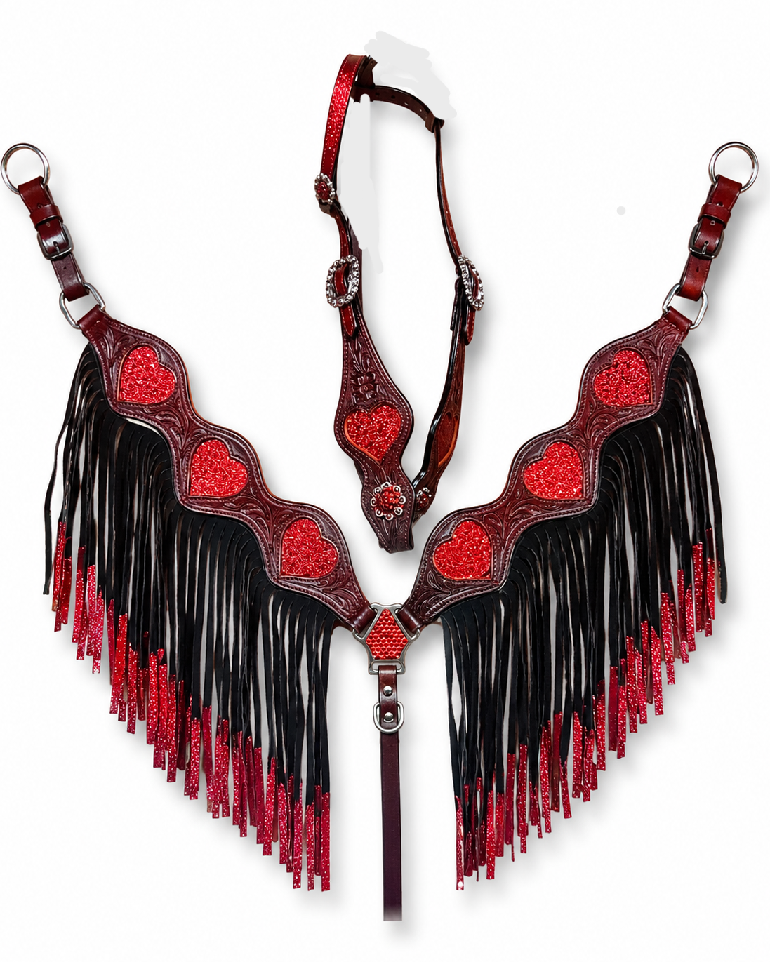 Red heart barrel race set