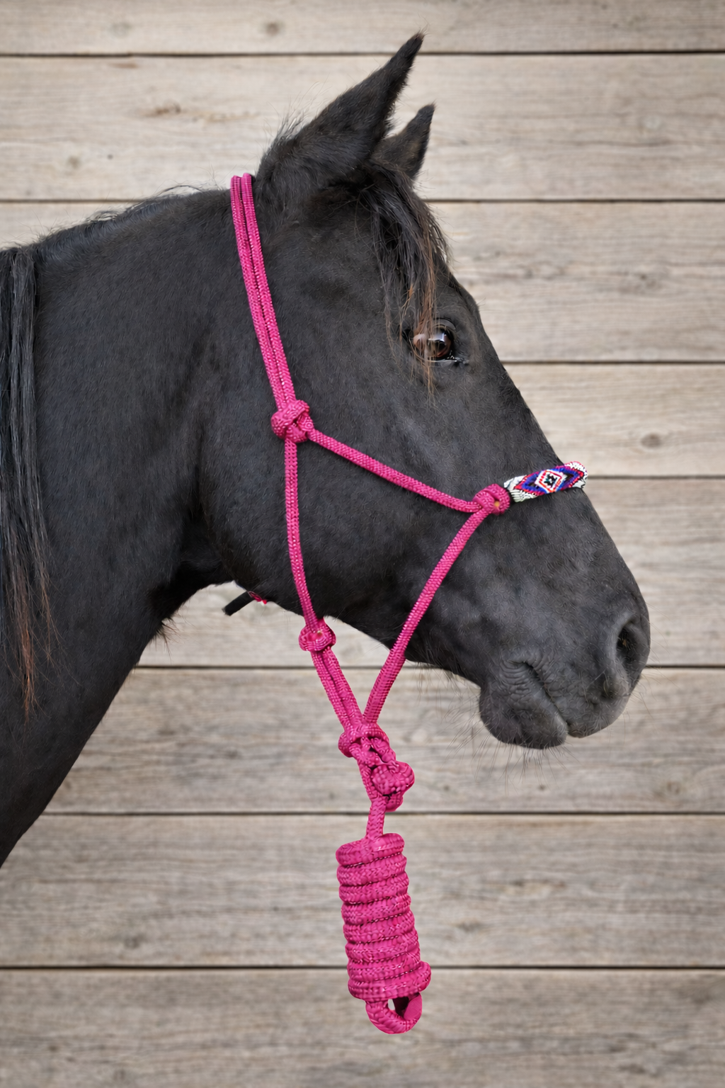 Pearl ropehalter - pink