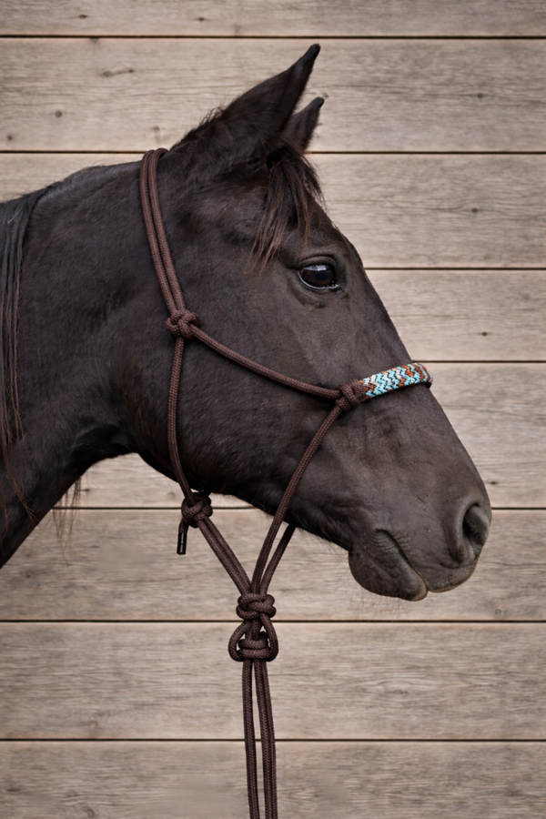 Pearl ropehalter - brown