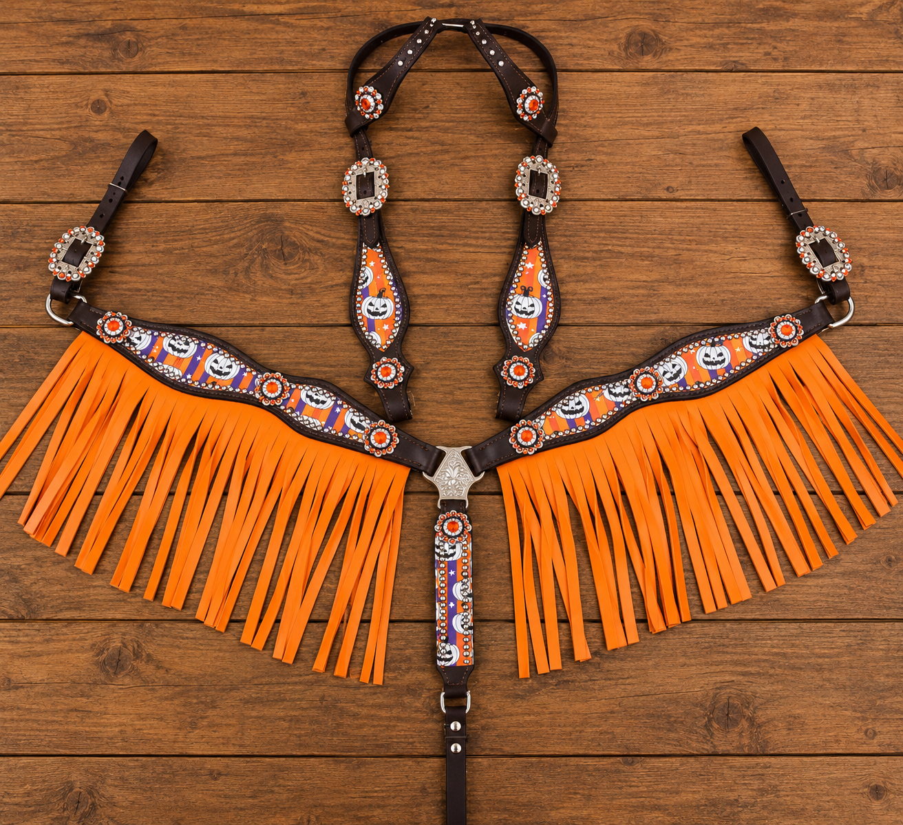Halloween tack set with franges