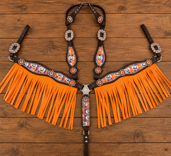 Halloween tack set with franges
