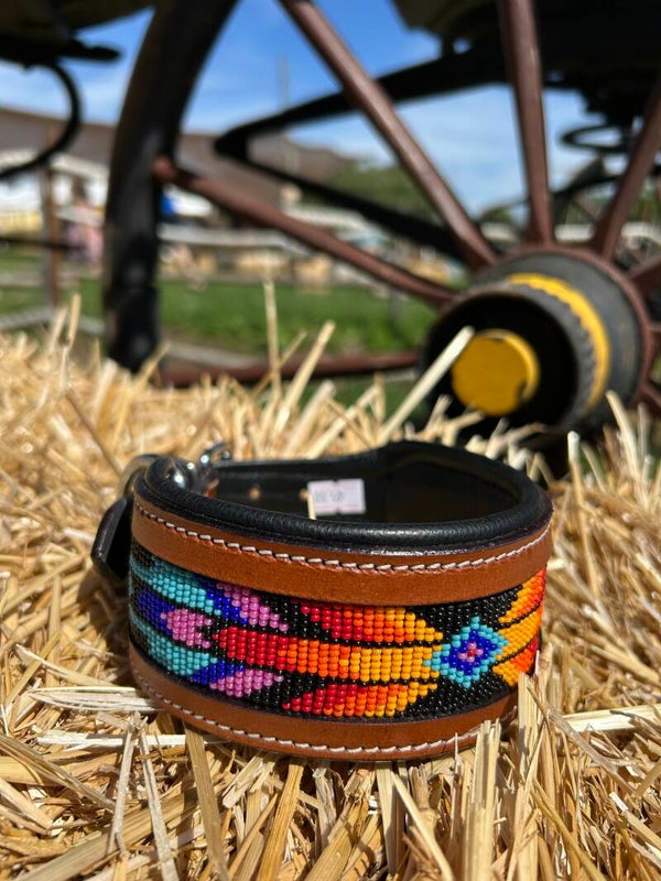 Leather dog collar small
