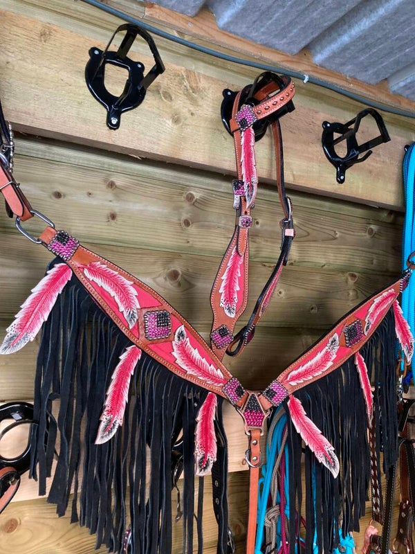 Feather set pink