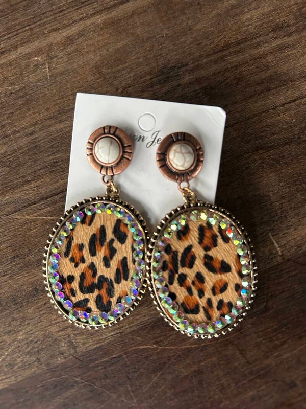 Leopard earrings