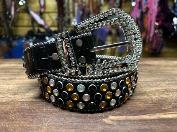 Western bling belt