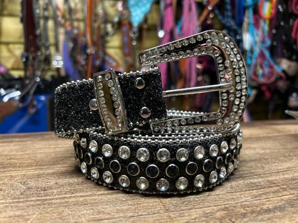 Western bling belt