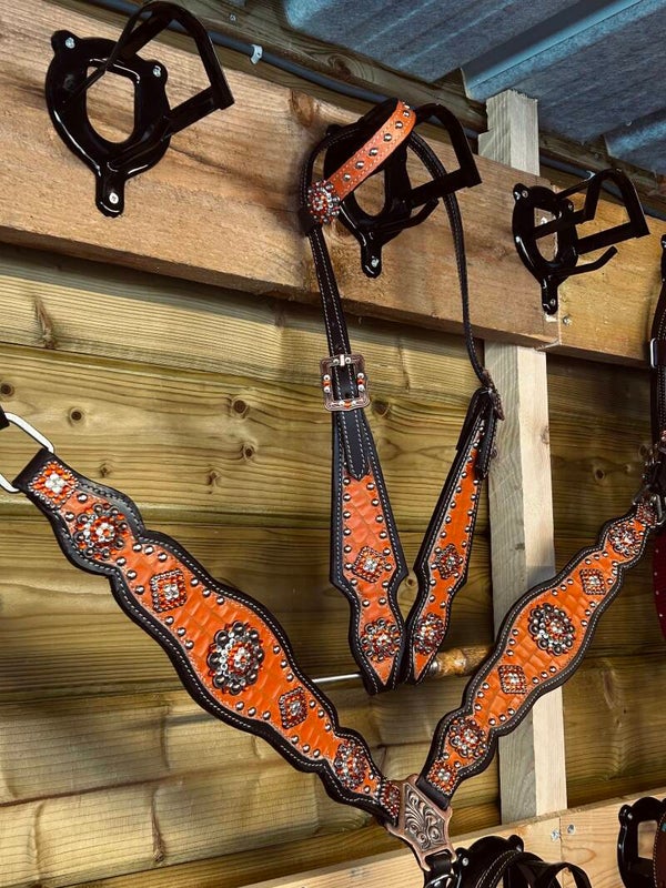 Orange bling set