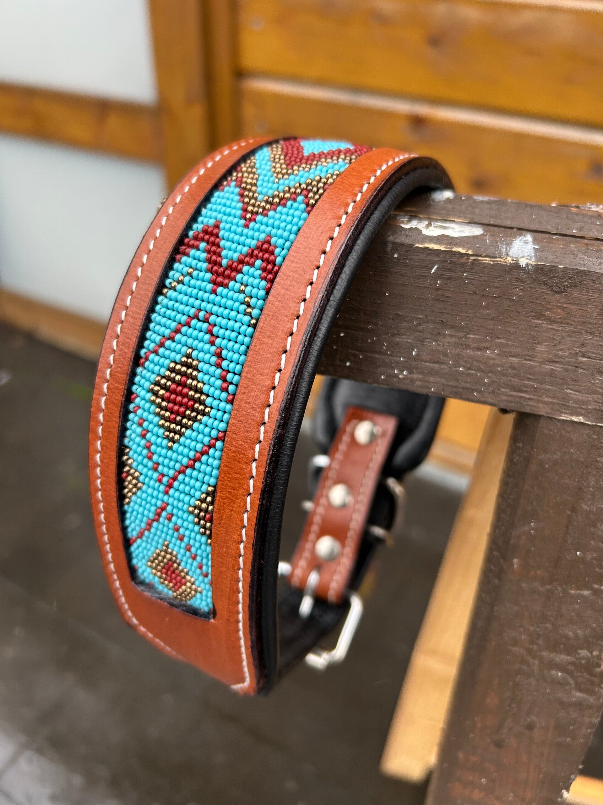 Dog collar turquoise