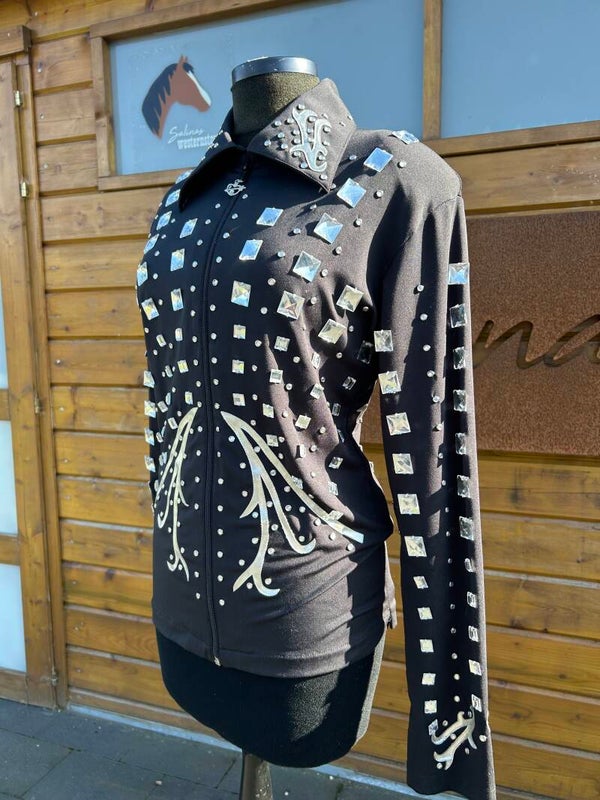Showblouse black and silver M