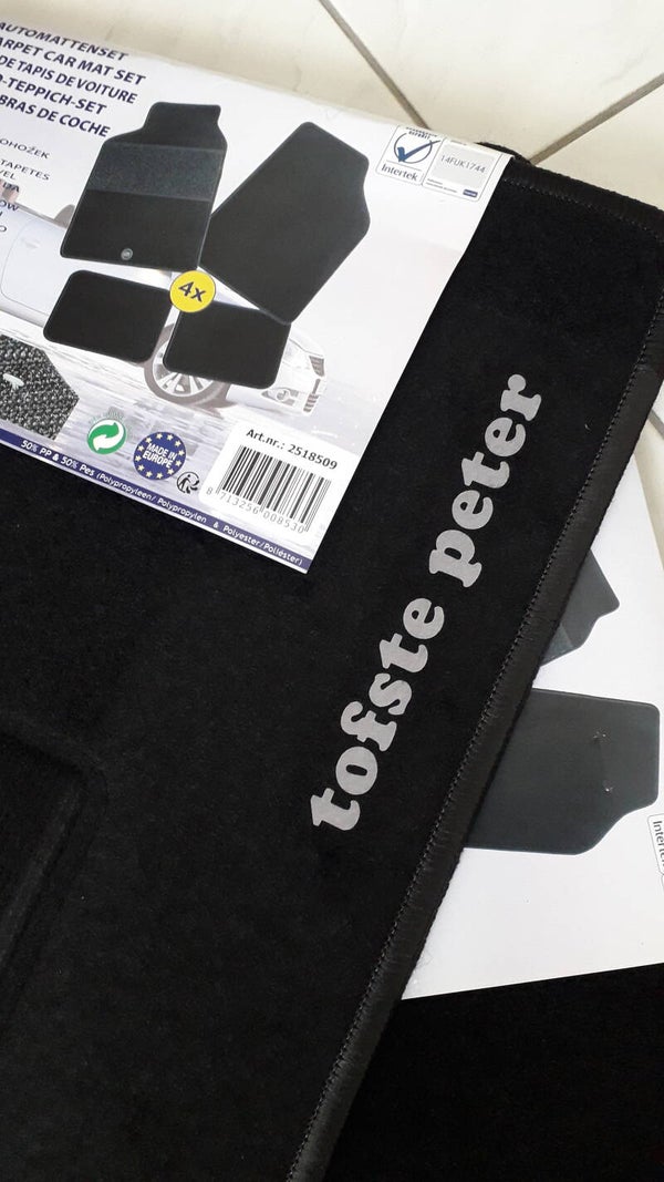 Automatten - vaste opdruk - tofste peter