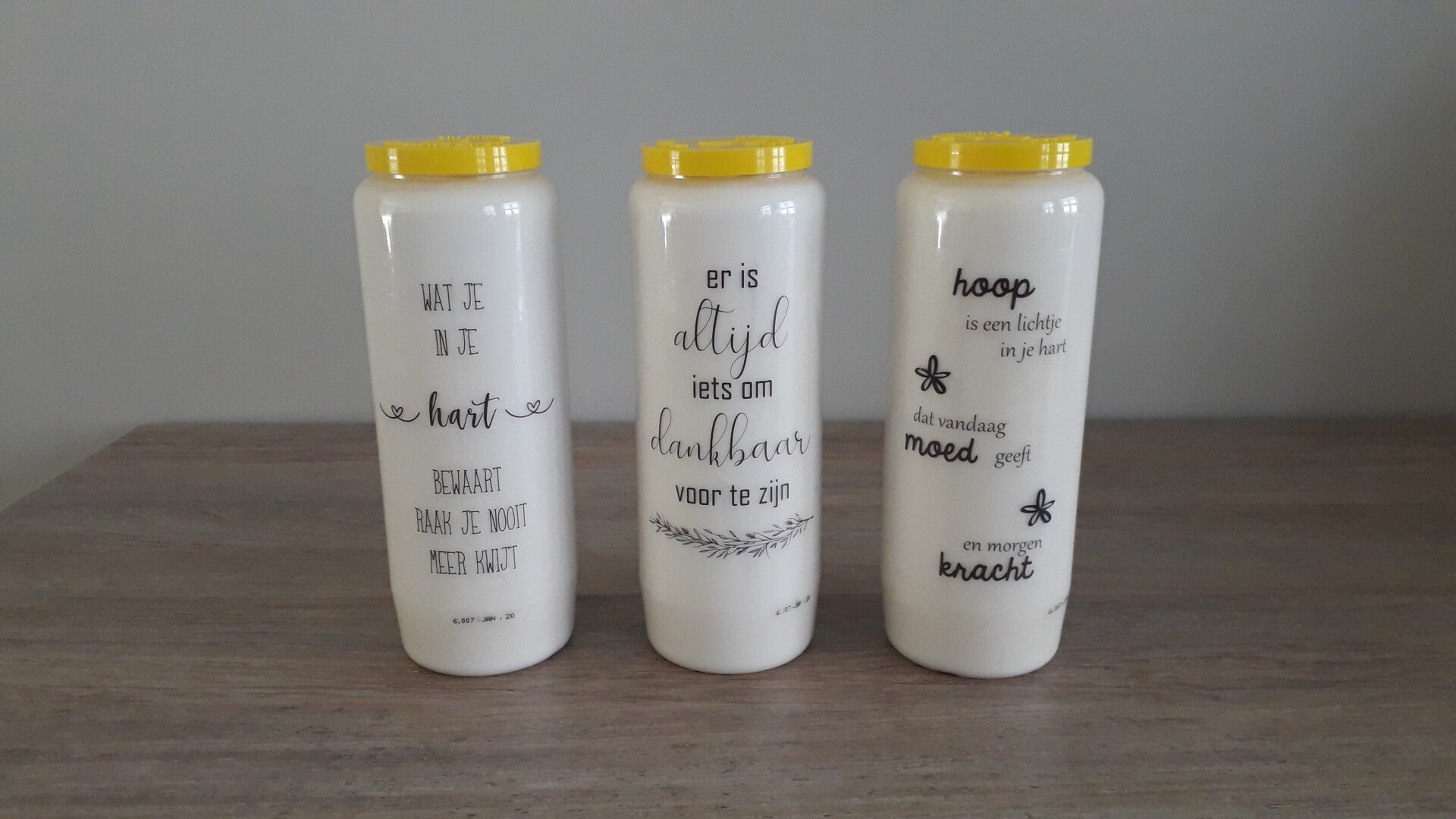 Noveenkaars - vaste opdruk