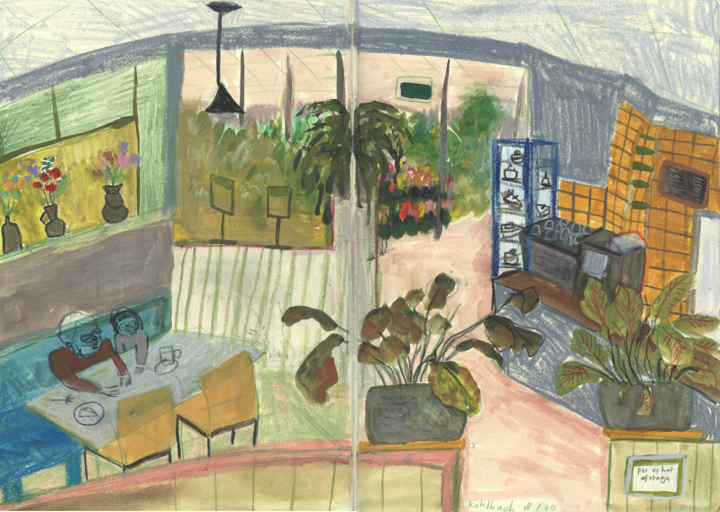 ‘Kohlbach’ Mixed media on paper 2024