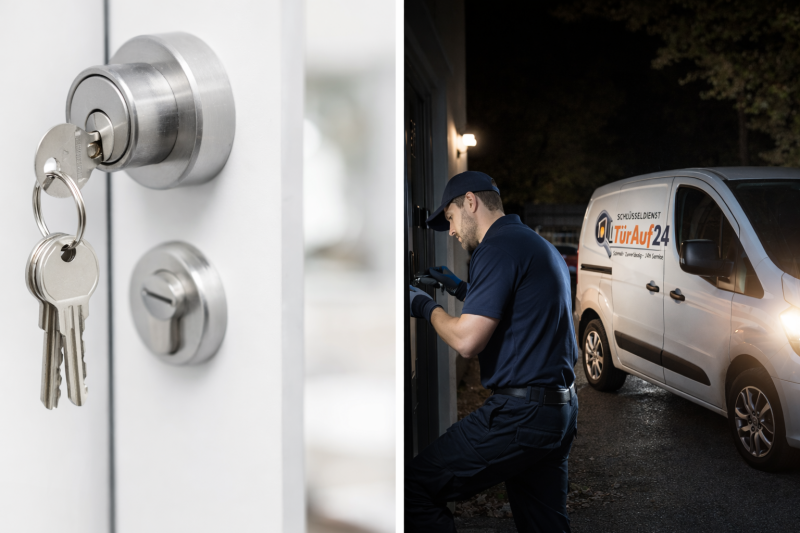 24h Notdienst von Schlüsseldienst TürAuf24 bei Türöffnung in der Nacht In Hamburg