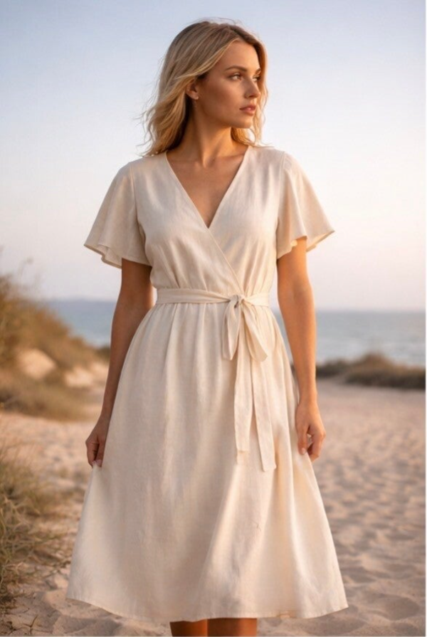 Élise Linen Dress