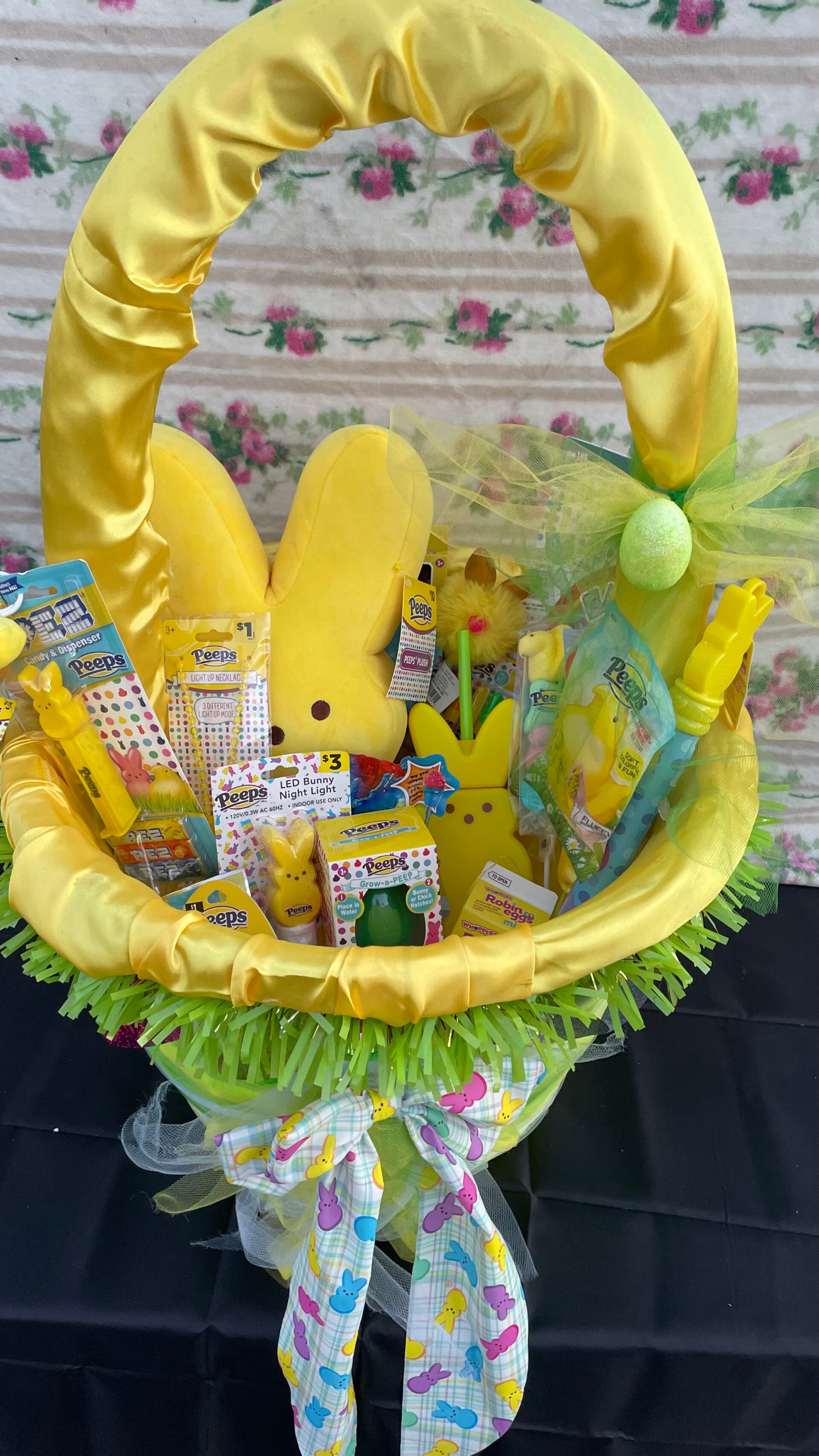 XL peep themed Easter basket