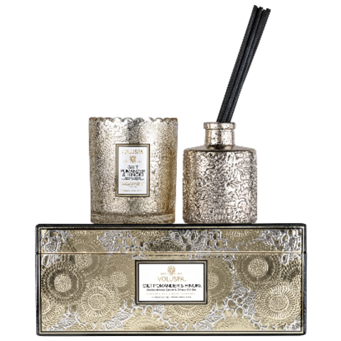 Giftbox Gilt Pomander & Hinoki