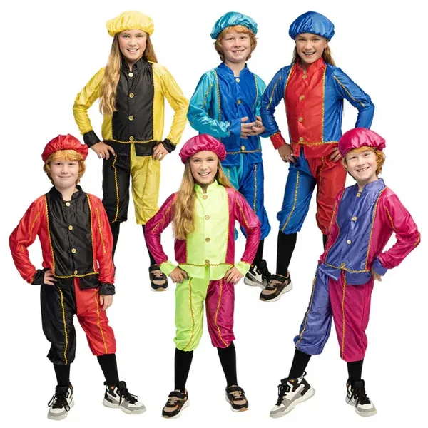 Pietenkostuum kinderen  4-6 en 7-9 jaar