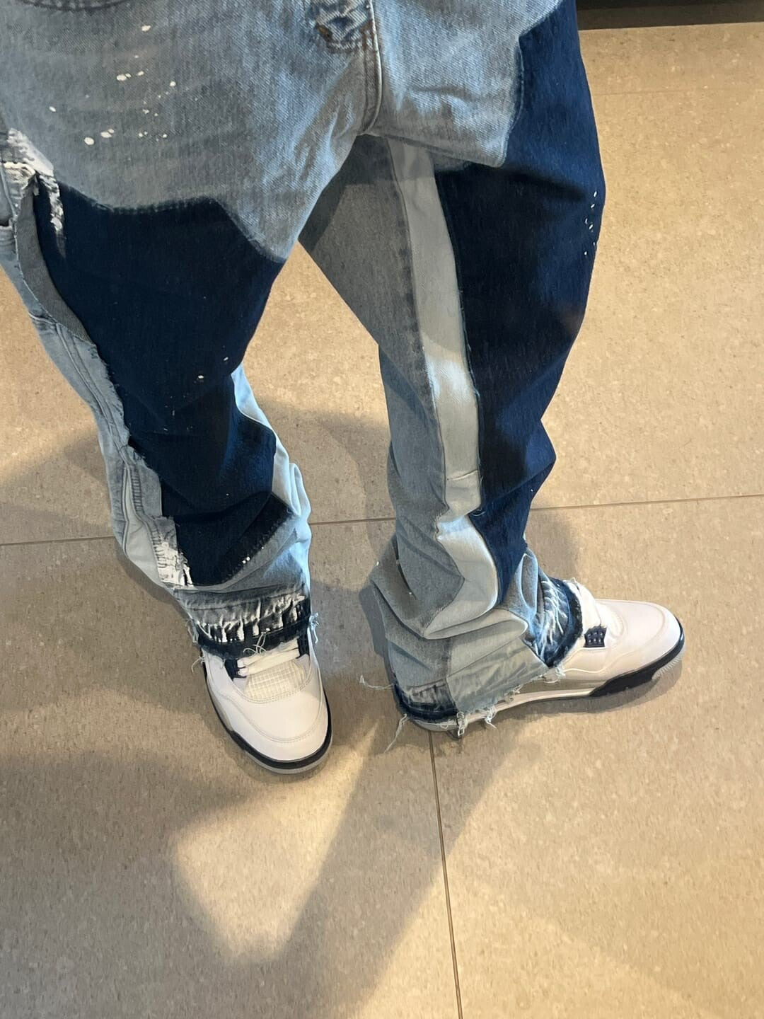 JEAN PATCH BLEU