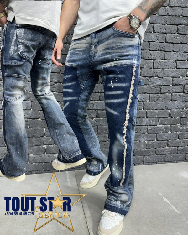 :Jean Flare Bleu Brut