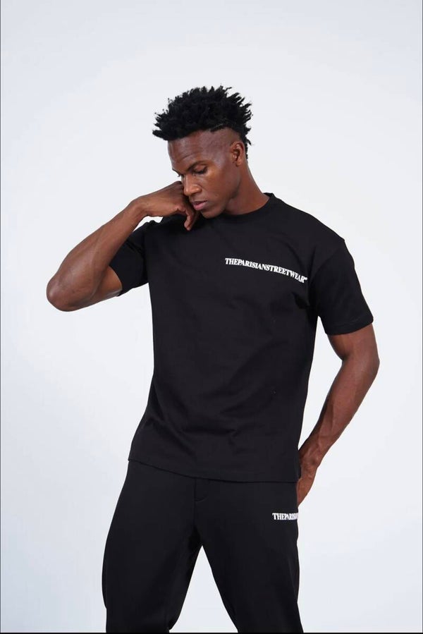 :TEE SHIRT THEPARISIANSTREETWEAR BLACK