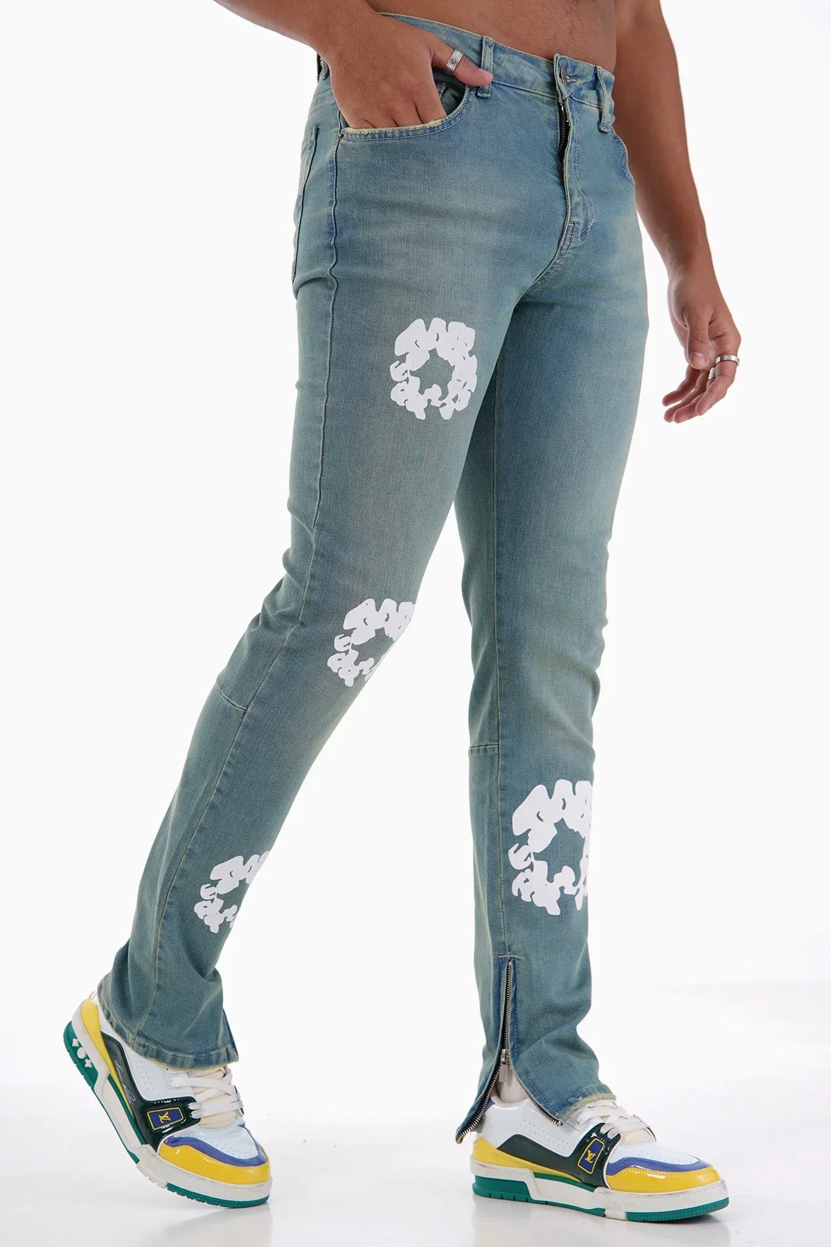 JEAN ZIPPED - TINT BLUE