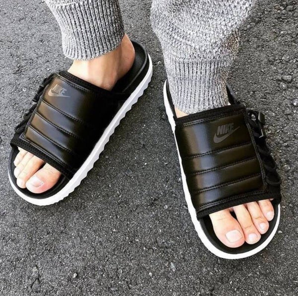 NIKE ASUNA LEATHER - BLACK White