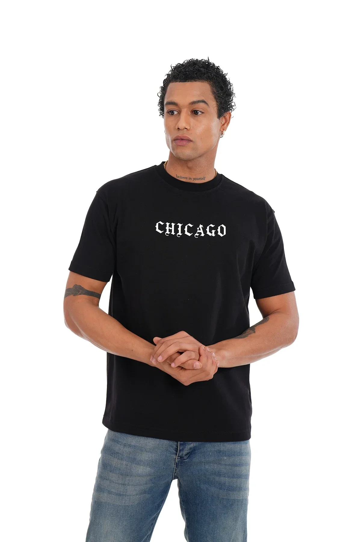 TEE SHIRT LL  - BLACK