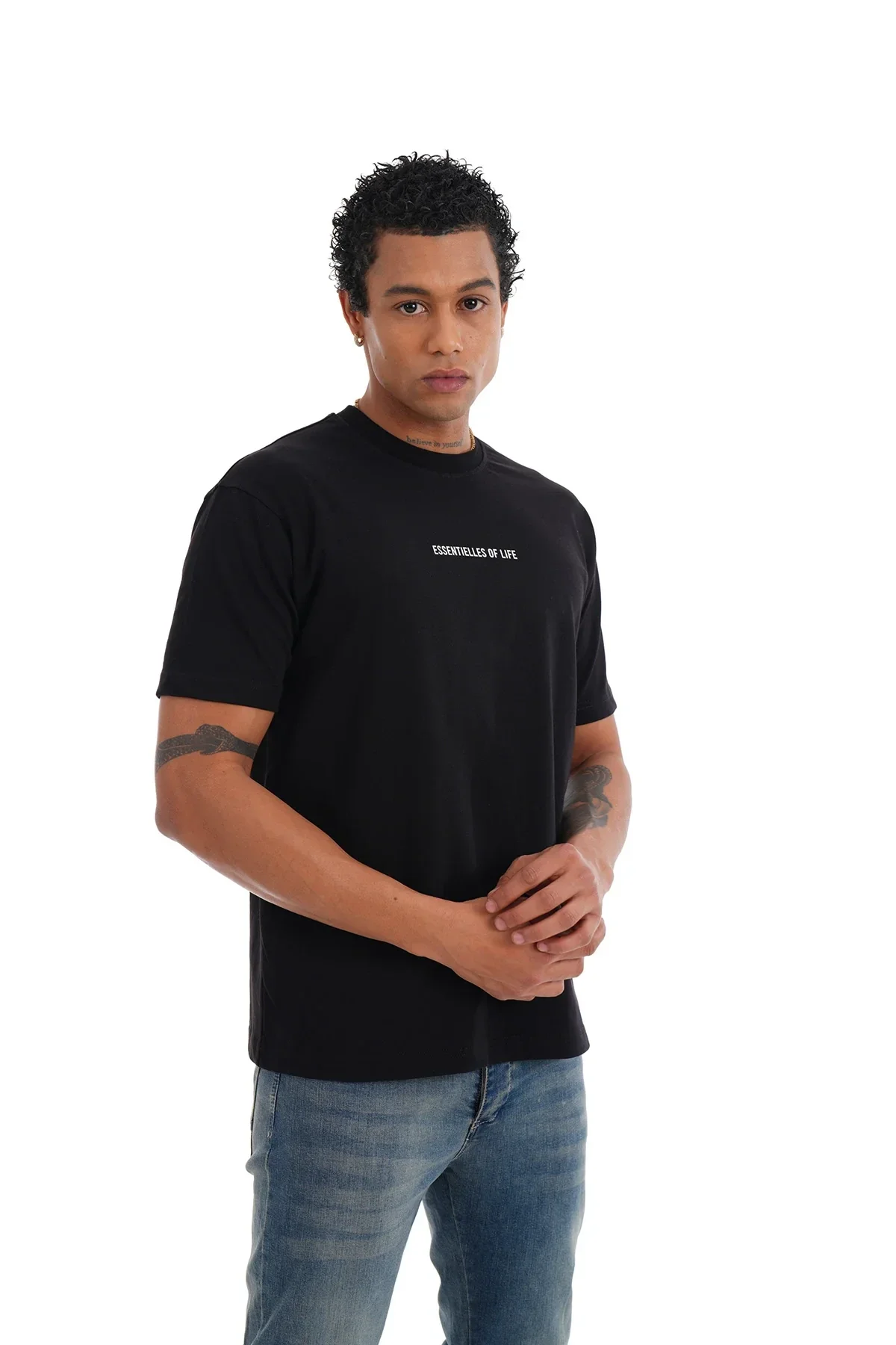 TEE SHIRT LL  - BLACK