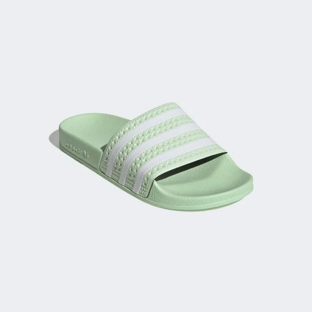 Adidas Adilette – Vert clair / Blanc