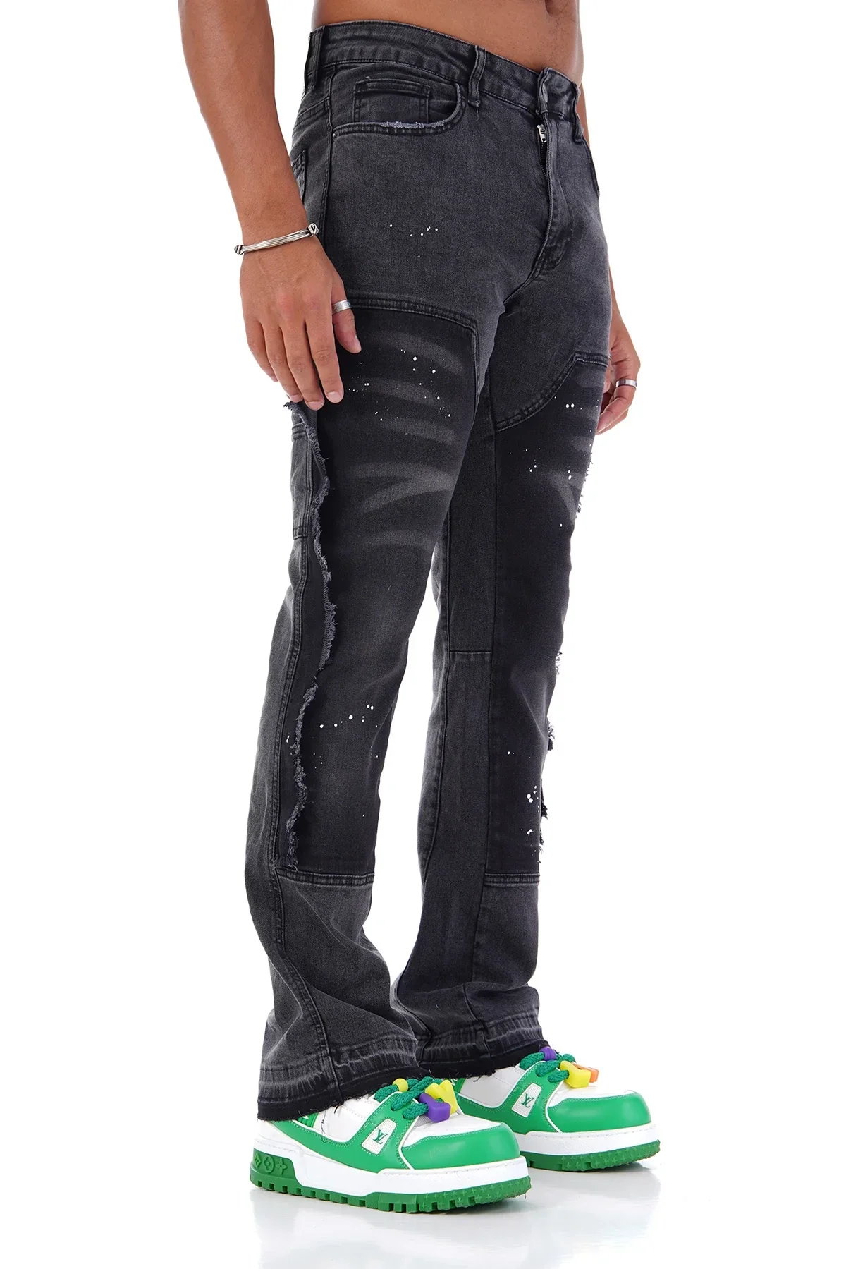 JEAN FLARE  - BLACK