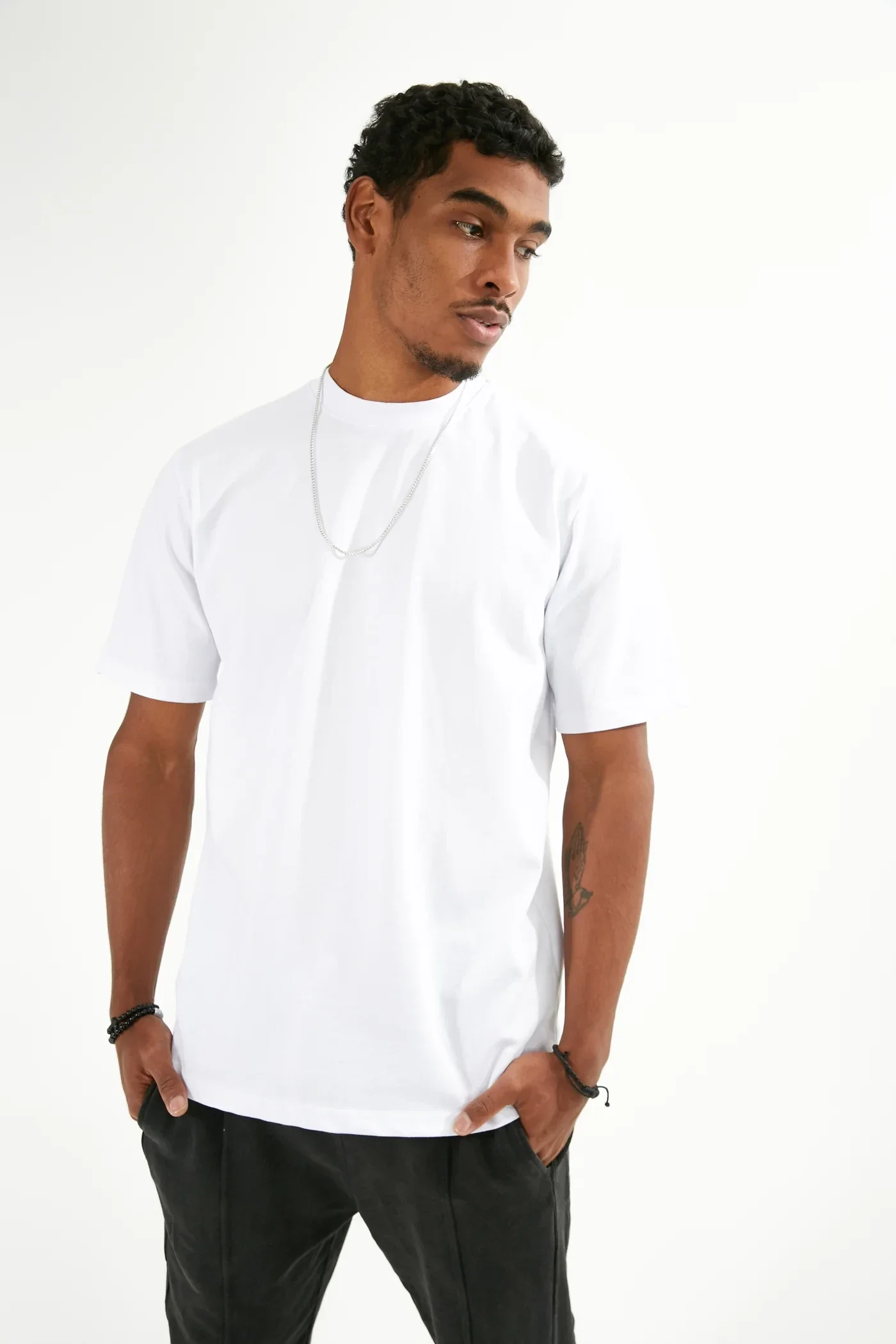 T-SHIRT UNI BLANC