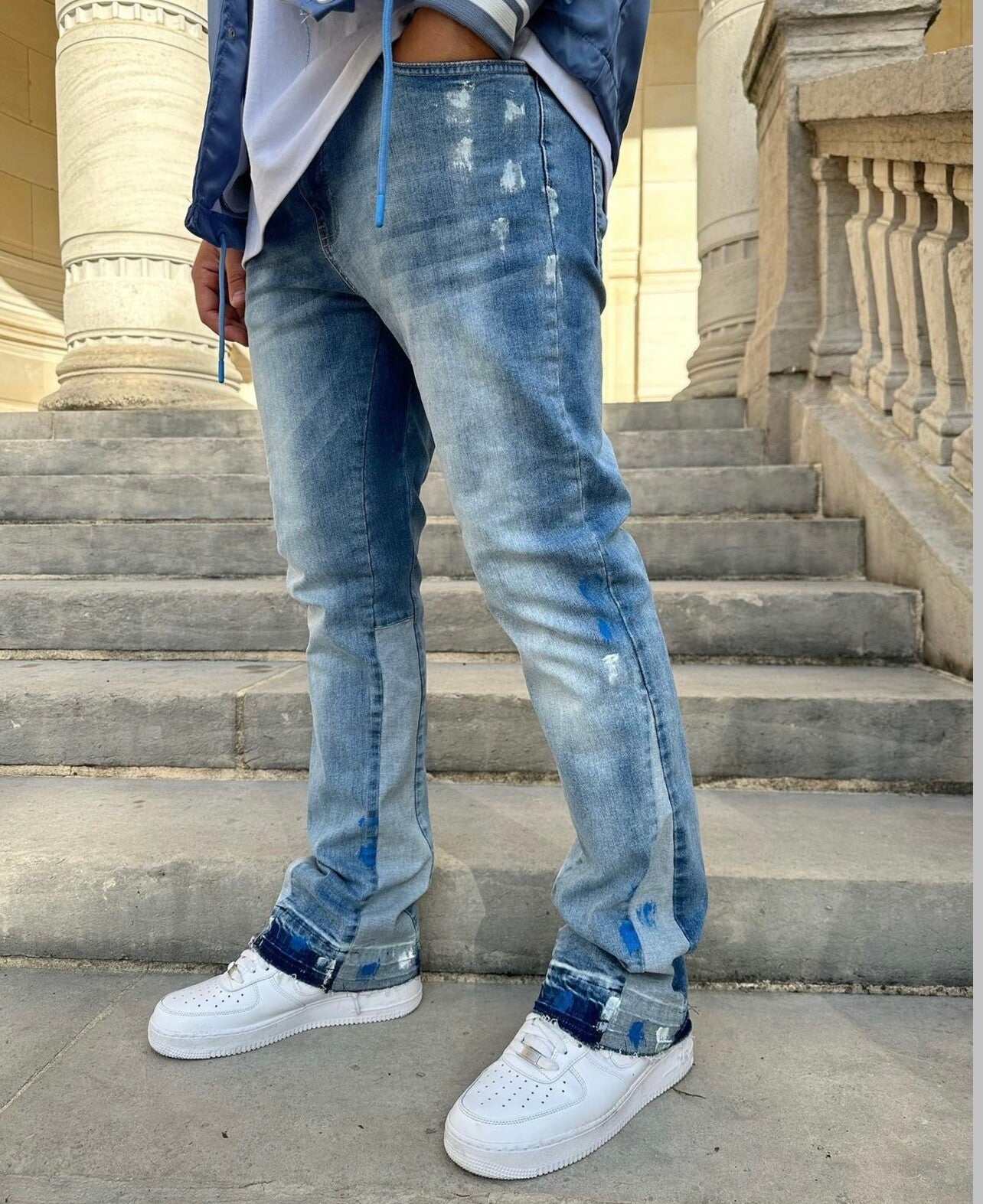 JEAN FLARE BLEU CIEL