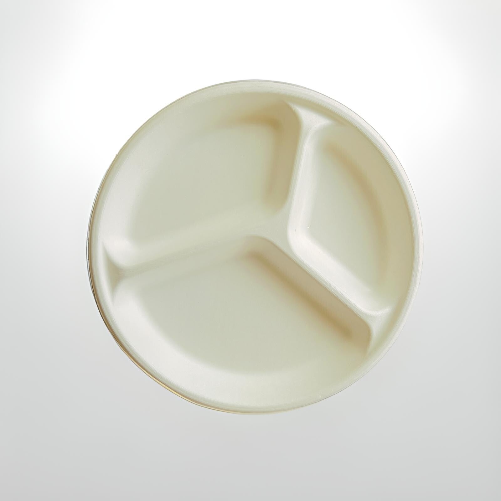 Bagasse (SugarCane Pulp) Round Plates White
