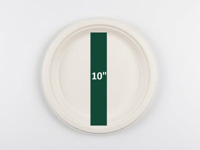 Round bagasse plates