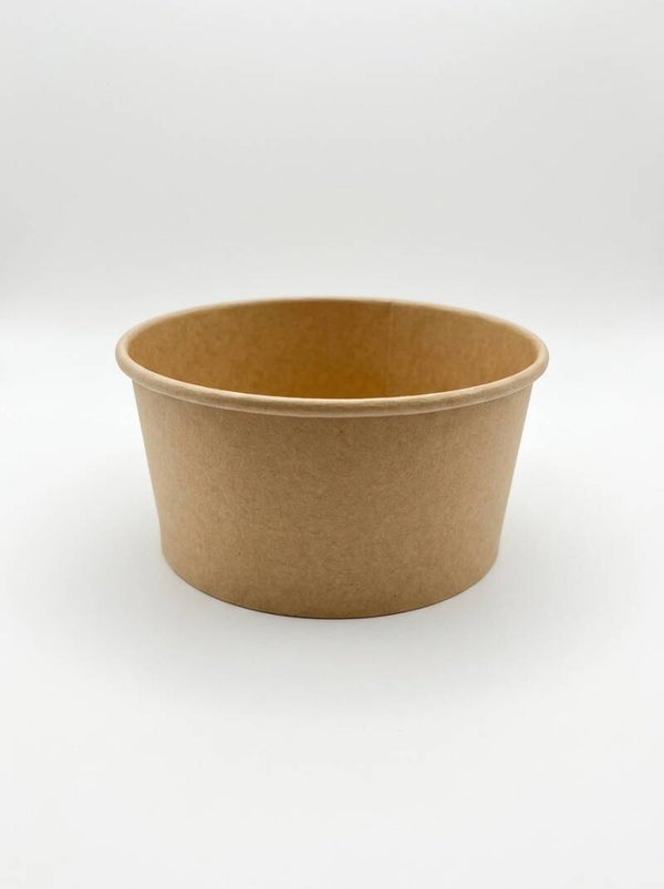 Kraft Paper Bowl 1000ml, Hot & Cold (50 or 100 Pack)